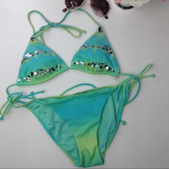 Victoria's Secret 2pc swimsuit with sequims - Picture 2 of 8